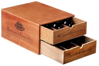 Barton & Guestier dřevěný box na 6 lahví