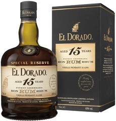 El Dorado Rum 15 YO 70cl, 43%, dárkové balení